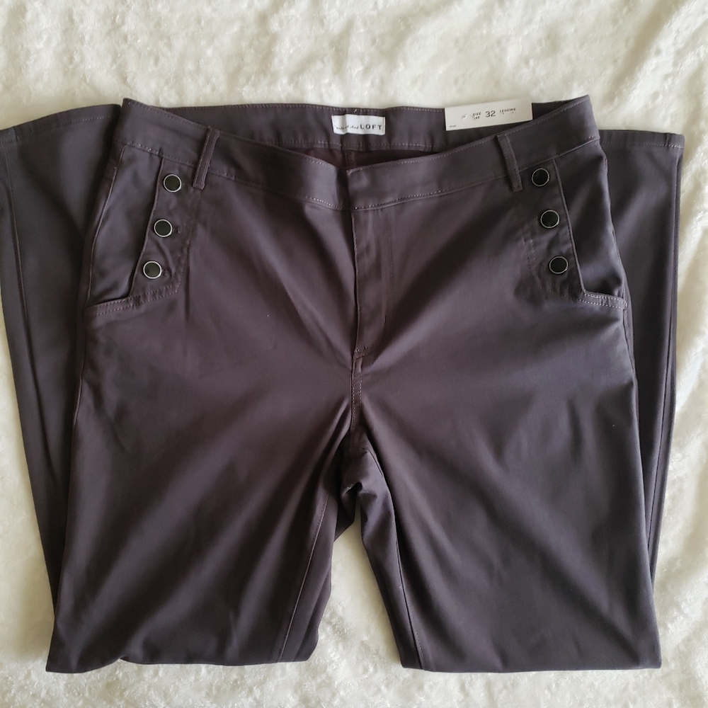 LOFT Sailor Sateen Leggings